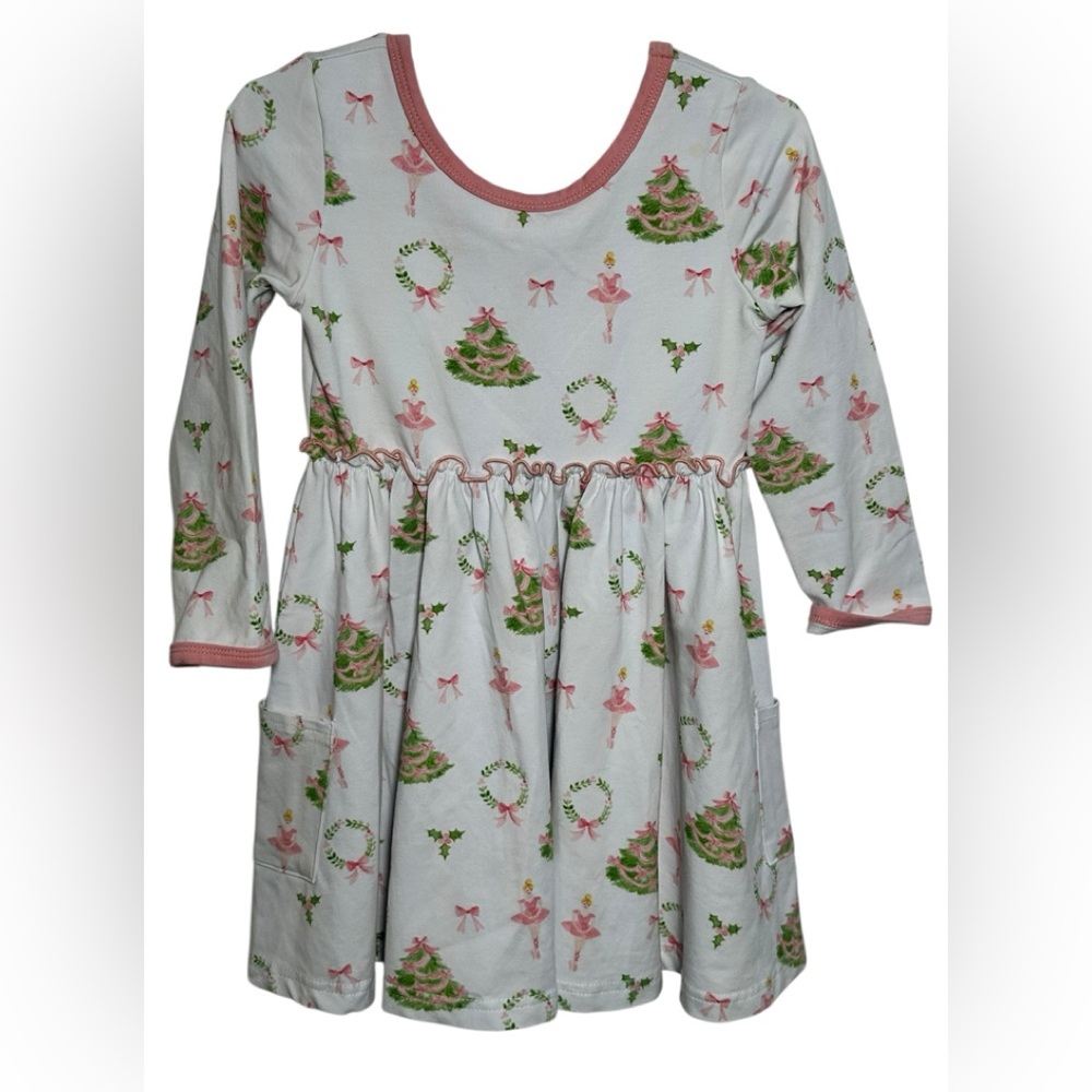 Serendipity‎ By Shrimp and Grits Christmas Ballet with pockets Size XS Holiday